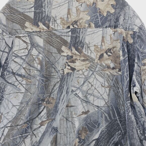 Vintage Walls Realtree Shirt Mens Button Up Patched Distressed No Size‎ Tag Camo - Picture 4 of 10